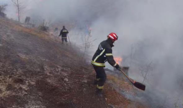 I kragujevački vatrogasci pomažu u gašenju požara kod manastira Prohor Pčinjski